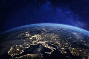 europe from space