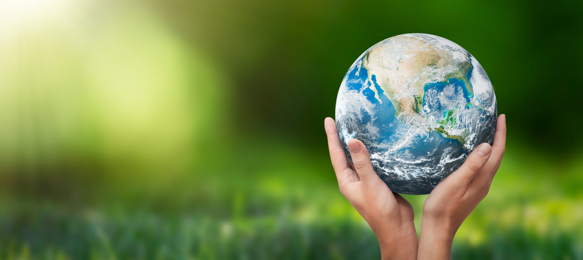 hands raised around earth, representing eu climate targets