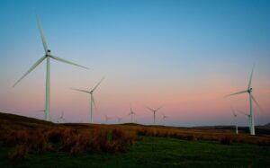 wind turbines at sunrise in scotland representing zonal energy pricing