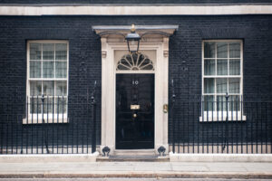 front door of 10 downing street, representing the Chancellor's spending review and what it means for UK businesses