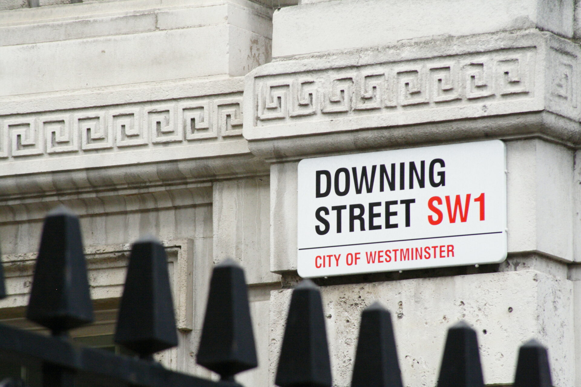 downing street sign representing andy burnham first week in office